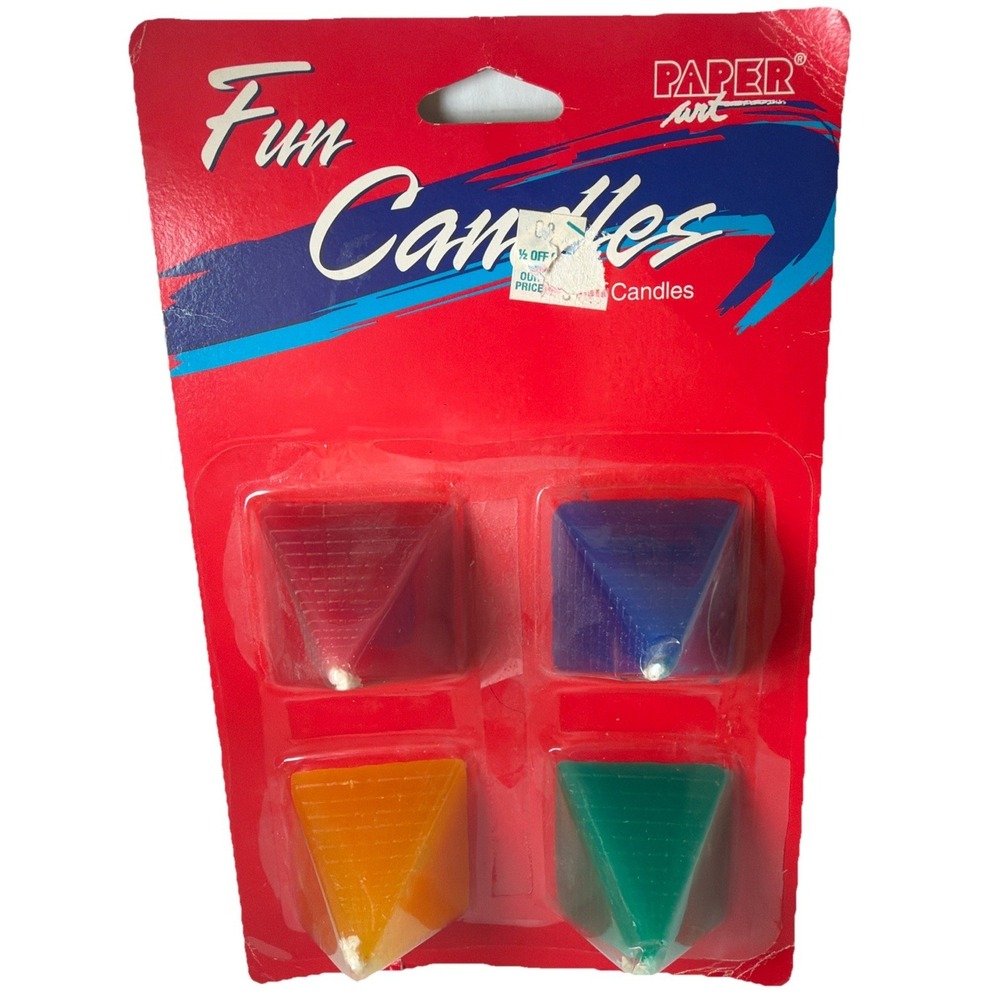 Fun Candles Paper Art - 4 Pyramid Fun Candles